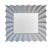 Zrcadlo Exclusiv bílé , plastické , 90 x 120 cm