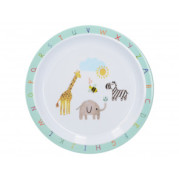 Dětský talíř Abeceda, kvalitní plast, 21 cm, design Anglie