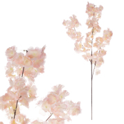 Třešeň /větev, umělá květina, meruňková barva, 35 x 100 cm