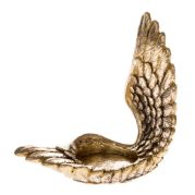 Svícen - Andělská zlatá křídla, 7x12cm