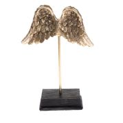 Dekorace Andělská křídla Ferro na stojanu,15x21cm