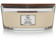 WoodWick – vonná svíčka Vanila Bean, (Vanilka) loď, 453,6 g