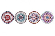 Podtácek/podložka Mandala, keramika, korek, více druhů, 11cm