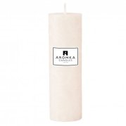 Přírodní svíčka velká bez parfemace, bílá, válec, průměr 6,4cm, výška 29,5 cm