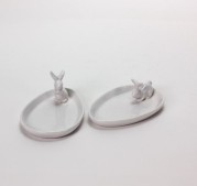 Mini talířek se zajíčkem, porcelán, 13 cm
