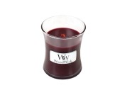 WoodWick – vonná svíčka Black Cherry (Černá sladká třešeň), malá 85 g
