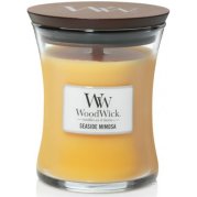 WoodWick – vonná svíčka Seaside Mimosa (citrusy a šumivé víno) malá 85 g