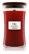 WoodWick – vonná svíčka Cinnamon Chai, 610 g,  110-120 hod 