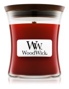 WoodWick – vonná svíčka Crimson Berries(Červená jeřabina), malé 20-30 hod