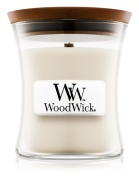 WoodWick – vonná svíčka Island Coconut (Kokosový ostrov), malá 20-30 hod