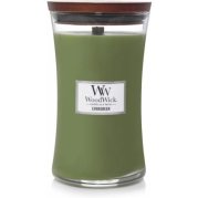 WoodWick – vonná svíčka Evergreen (Jehličí), velká 110-120hod