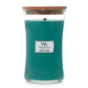 WoodWick – vonná svíčka Juniper & Spruce (Jalovec & smrk), velká 110-120 hod