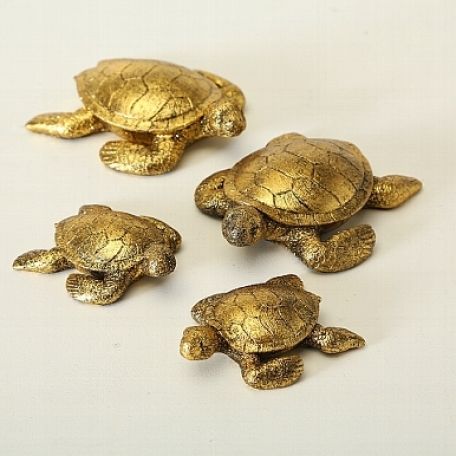 Želva zlatá Poldinka, 2 druhy, 11cm, polyresin