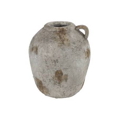 Keramická váza šedá, rozměry: 30,5 x 30,5 x 34,5 cm