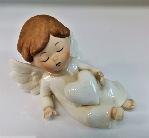 Anděl kluk z porcelánu 8 cm , 3 druhy