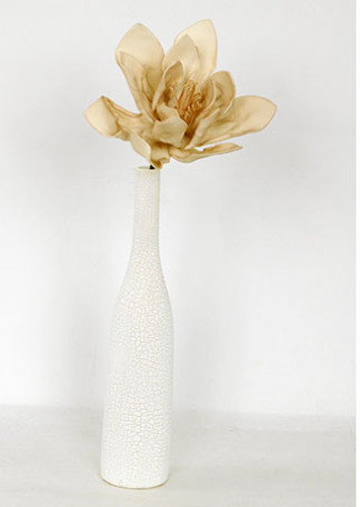 Magnolie, umělá květina, pěnová, krémová