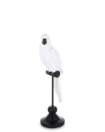 Figurka bílý papoušek, 26cm