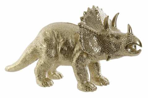 Zlatá kasička dinosaurus Triceratops 34 x14 x18 cm