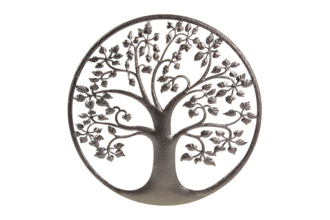 Nástěnná kovová dekorace Strom života, 40cm