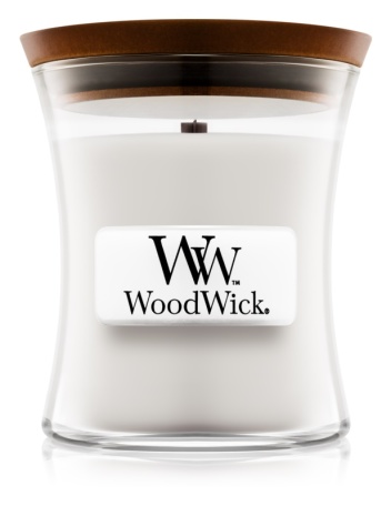 WoodWick – vonná svíčka Warm Wool, 20-30 hod