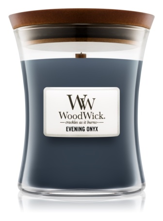 WoodWick – vonná svíčka Evening Onyx, střední 55-65 hod