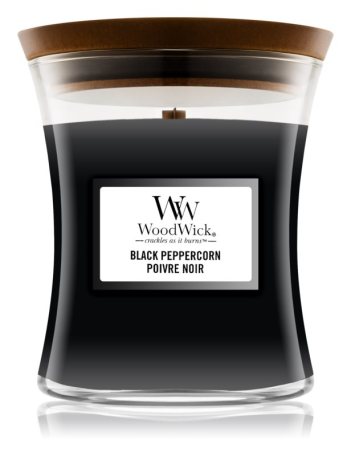 WoodWick – vonná svíčka Black Peppercorn (Černý pepř), malá 85 g