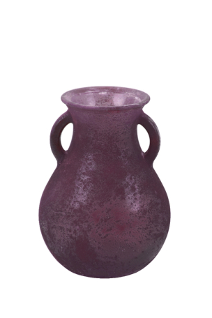 Váza jako zmražená vínová 16 cm, sklo, 0,75l