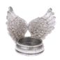 Svícen - Andělská stříbrná/zlatá křídla, 11x10cm