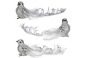 Ptáček s klipem, různé druhy a velikosti, hnědá, krémová a stříbrá barva, 13, 5 cm, 15 cm